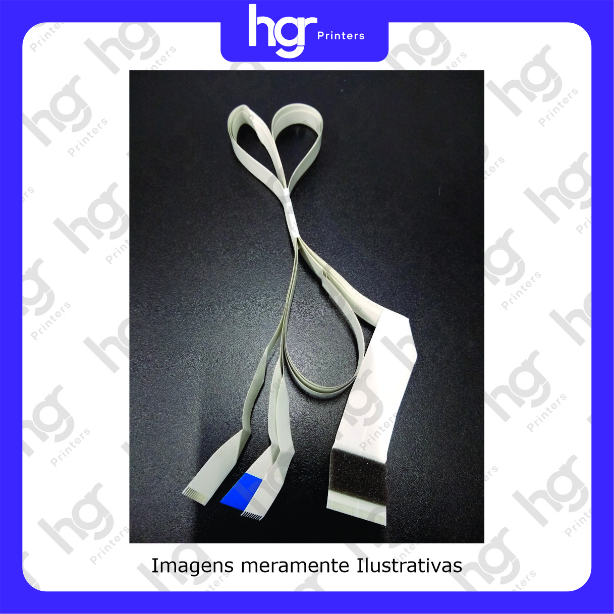 Cabo flat da Cabeça de Impressão (2) Cabo Flat Cabeça de Impressão Epson L 1800-555 )Original - Imagem 1