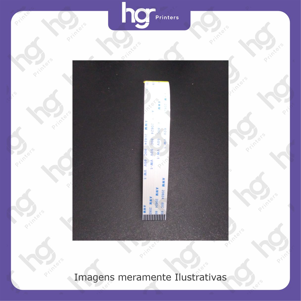 cabo flat 11 vias Cabo Flat 11 vias-18cm - Imagem 1