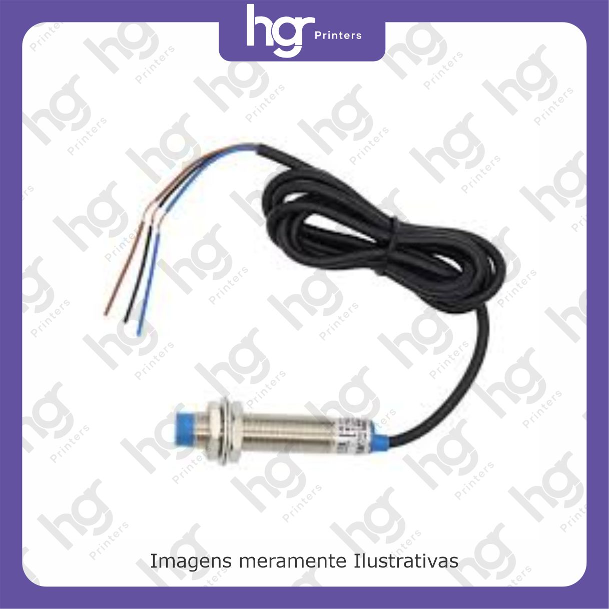 sensor indutivo NPN M12 3 fios NA Cabo Nº12-Sensor Indutivo PH 2850 - Imagem 1